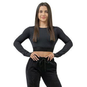 Dámský crop top s dlouhým rukávem Nebbia INTENSE Perform 839