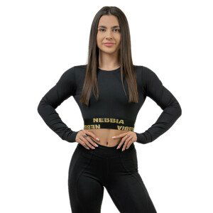 Dámský crop top s dlouhým rukávem Nebbia INTENSE Perform 839