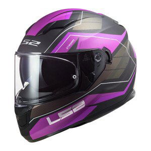 Moto přilba LS2 FF320 Stream Evo Mercury Matt Titanium Purple