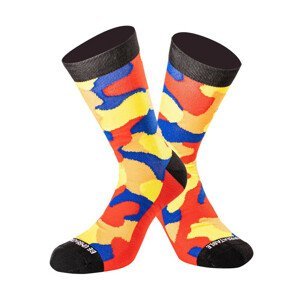 Ponožky Undershield Camo Short žlutá/červená/modrá  43/46