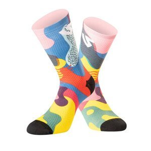 Ponožky Undershield Funky Camo růžová/modrá/žlutá  42/46