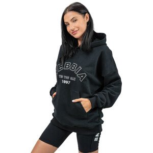 Oversize mikina s kapucí Nebbia GYM RAT 256  M  Black