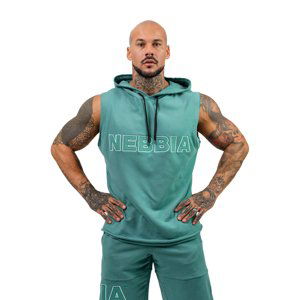 Mikina bez rukávů Nebbia Iron Beast 710  Green  M