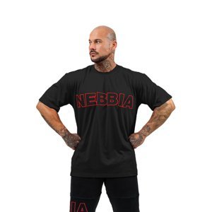 Tričko s krátkým rukávem Nebbia Legacy 711  Black  M