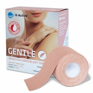 K-Active Tape Gentle 6ti BOX - kinezio tejp pro citlivou pokožku