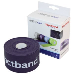 Sanctband Kompresní guma Flossband extra dlouhá 5 cm x 3,5 m Barva: fialová