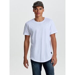 Bílé basic tričko  ONLY & SONS Matt - Pánské
