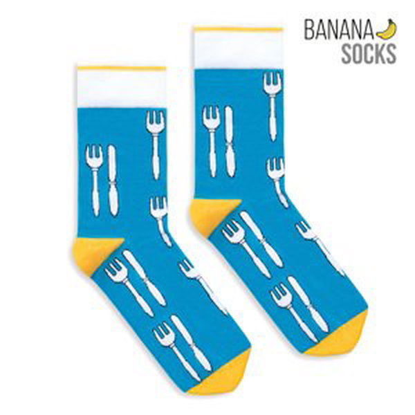 Banana Socks Unisex's Socks Classic Knife And Fork