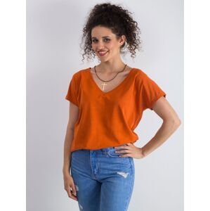 Tmavě oranžové tričko od Emory