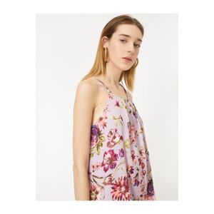 Koton Halterneck, Thin Straps, Floral Print Singlet.