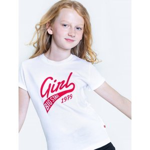 Big Star Kids's T-shirt_ss T-shirt 152060 Cream-101