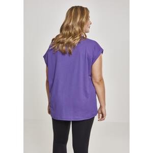 Dámské ultrafialové tričko s prodlouženým ramenem