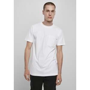 Základní kapesní tričko z organické bavlny bílé