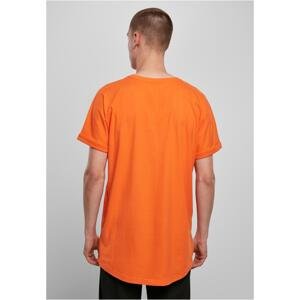 Mandarinkové tričko s dlouhým tvarem