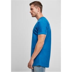 Sportovní modré tričko Long Shaped Turnup