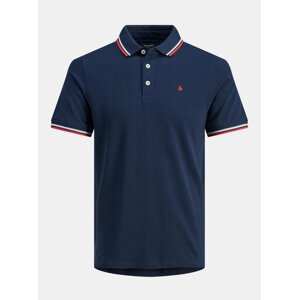 Tmavě modré polo tričko Jack & Jones Paulos - Pánské