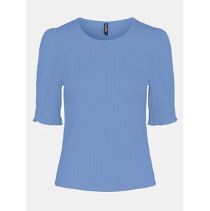 Modré tričko Pieces Tenley - Dámské
