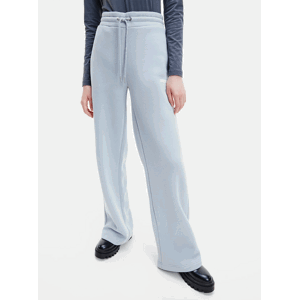 Světle modré dámské volné tepláky Micro Flock Jog Pants Calvin Klein - Dámské