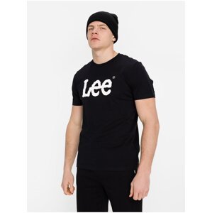 Černé pánské tričko s potiskem Lee - Pánské