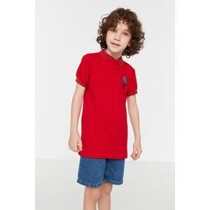 Trendyol Polo T-shirt - Red - Regular fit