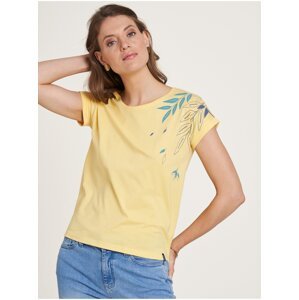 Žluté dámské tričko Tranquillo - Dámské