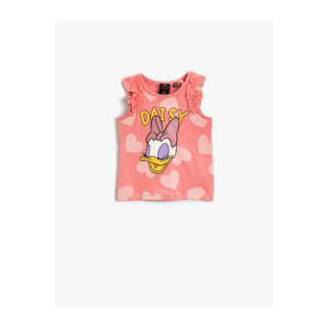 Koton Daisy Duck Licensed Printed Sleeveless T-Shirt Cotton