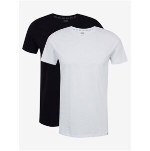 Sada dvou pánských basic triček v černé a bílé barvě Diesel - Pánské
