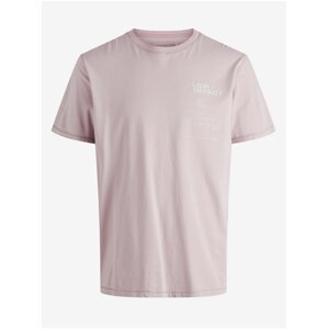 Světle růžové tričko Jack & Jones Ozone - Pánské