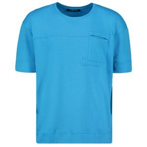 Pánské tričko chrpově modré Dstreet z