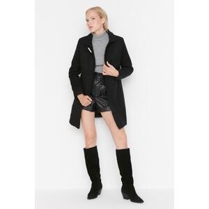 Trendyol Black Collar Detailed Cachet Coat