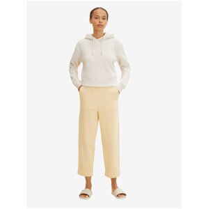 Žluté dámské zkrácené široké kalhoty Tom Tailor - Dámské