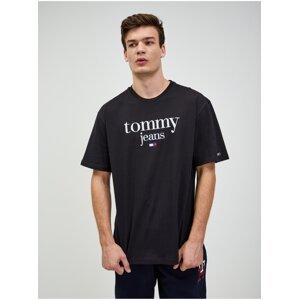 Černé pánské tričko Tommy Jeans - Pánské