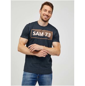 SAM73 Tmavě šedé pánské tričko SAM 73 Fenri - Pánské
