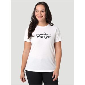 Bílé dámské tričko Wrangler - Dámské