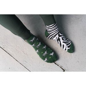 Ponožky Zebra 079-A059 Zelená Zelená