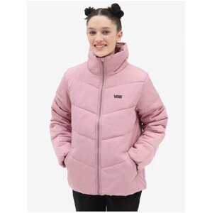 Růžová dámská prošívaná zimní bunda VANS - Dámské