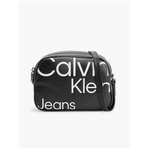 Černá dámská vzorovaná crossbody kabelka Calvin Klein Jeans - Dámské
