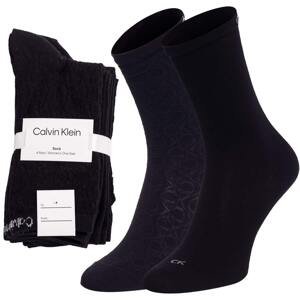 Sada čtyř párů černých dámských ponožek Calvin Klein Underwear - Dámské