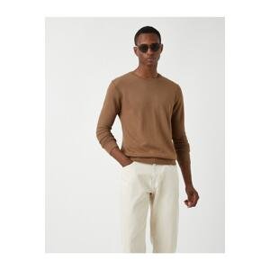 Koton Sweater - Brown - Relaxed fit