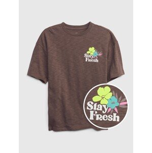 GAP Dětské tričko s potiskem Stay Fresh - Kluci