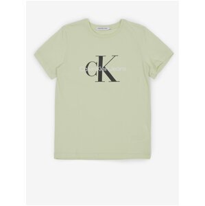 Světle zelené holčičí tričko Calvin Klein Jeans - Holky