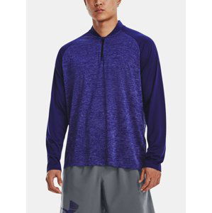 Under Armour Tričko UA Tech 2.0 Novelty 1/4 Zip-BLU - Pánské