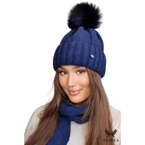 Kamea Woman's Hat K.22.025.13 Navy Blue