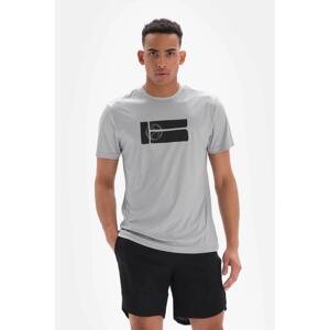 Dagi Gray Men's Tennis Ball Printed T-Shirt