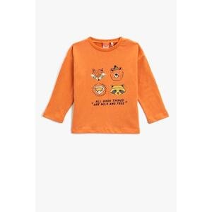 Koton Baby Boy Animal Print Long Sleeve T-Shirt 3wmb10361tk