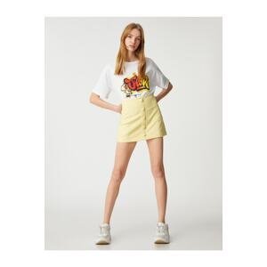 Koton Snoopy T-Shirt Licensed Crew Neck Cotton Short Sleeve