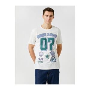 Koton College T-Shirt Printed Crew Neck Cotton
