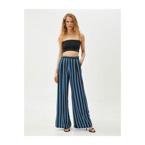 Koton Pants - Blue - Wide leg