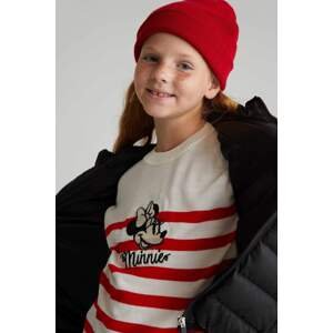 DEFACTO Girl Regular Fit Mickey & Minnie Licensed Crew Neck Pullover