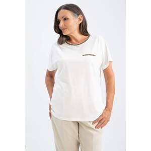 DEFACTO Traditional Regular Fit Shimmer Detailed Short Sleeve T-Shirt